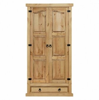 Dřevěná skříň 2dveřová CORONA vosk 162820 - 3