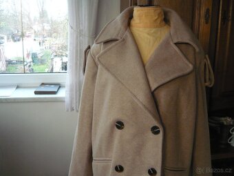 Nový dlouhý zimní kabát, vel. 42 - 44, L - XL, oversize - 3