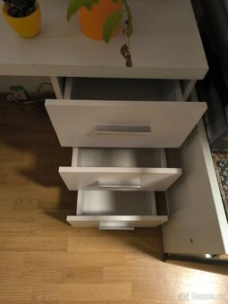 Pracovní stůl / psací stůl – bílý - 3