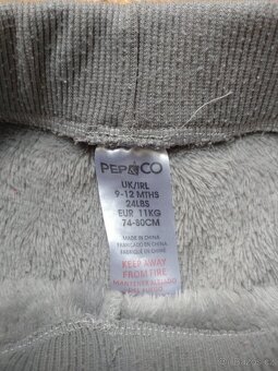 Tepláky hrubé, chlupaté (74/80) - 3