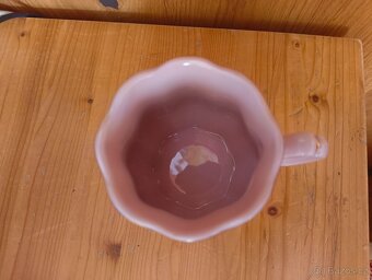 Růžový porcelán hrnek - 3