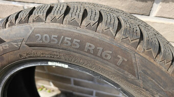 Zimní 16" pneumatiky Polaris 6 - 205/55 R16 8mm, zánovní - 3