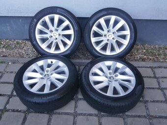 LETNÍ ALU KOLA 5 X 112 ŠKODA SUPERB ORIG. 215 55 17 - 3