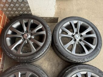 Alu 17" 5x112, škoda typ "Trifid Grafit" letní 80% TOP - 3
