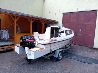 Kajutovy člun 430+Mercury big foot 30efi4T+přívěs - 3