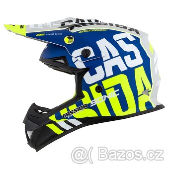 Přilba Cross Cup Sonic XXL (modrá matná/žlutá fluo) - 3