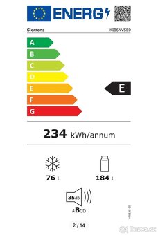 Lednice Siemens KI86NVSE0 - 3