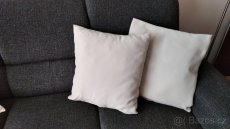 Zářivka, Lampička; Lampa dřevěná+2 polštáře; skleněné báně - 3