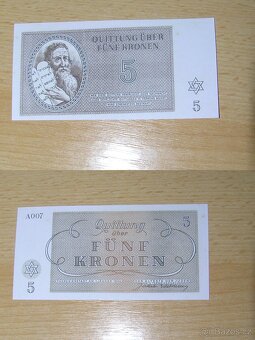 Terezínské poukázky-kopie, ghetto 1943 vzácné - 3