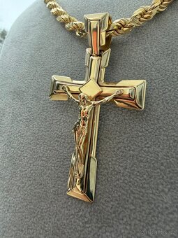 Zlaty kříž - přívěsek 19.67g 585 14k - NOVY NENOŠENÝ ZLATO - 3