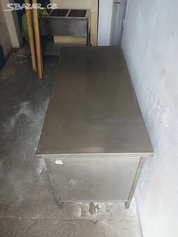 Nerezový stůl 155x70cm - 3