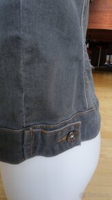 Značková džínová černá bundička, nová, vel. 36 - 3