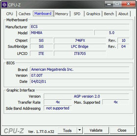 Základní deska PC Chips M848A + chladič + Ram - 3