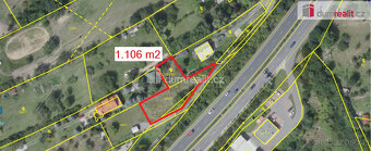 prodej stavebního pozemku 1.106 m2, ul. Za dálnicí, Praha 5 - 3