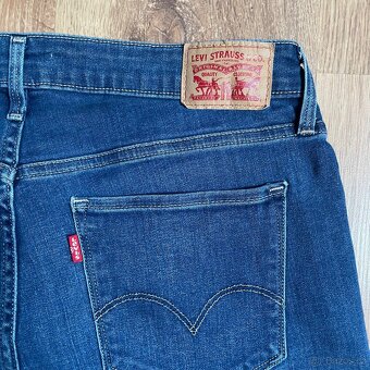 Modré džínové kraťasy Levis velikosti L - 3