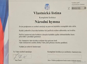 Kompletní sada "Národní hymna" - 3