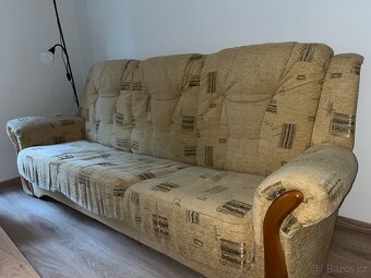 Rozkládací gauč s úložným prostorem – zachovalý stav - 3