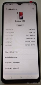 Prodám Samsung Galaxy A13, 4GB/64GB, Stav NOVÝ, Android 14 - 3