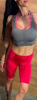 Loffler cyklo-cyklistické pink neon dámské profi šortky - 3