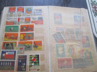 staré album -nálepky od sirek - 3