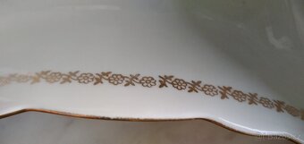 Retro porcelánová hranatá misa , čtvercová - 3