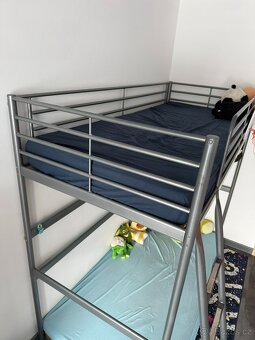 Dětská - patrová kovová postel - IKEA - 3