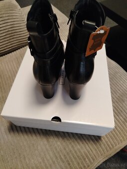 Kotníkové kožené kozačky - 3