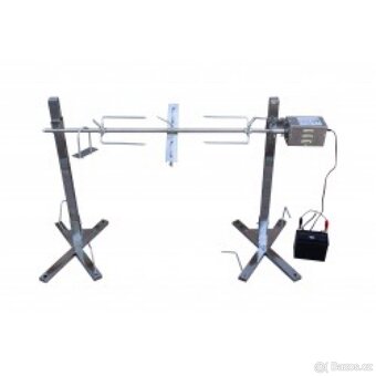 Rotační gril  s motorem a stojanem - 3