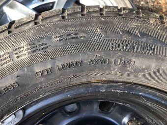 593. disk rozteč 4x100 mm + pneu 195/65 r14 - 3