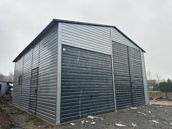 Plechová garáž 6,5x7m - 3