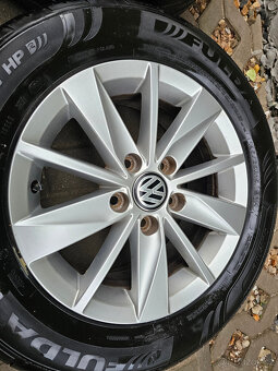 ALU letní kola 5x112 VW R15 Touran Caddy Golf ET43 Lyon - 3