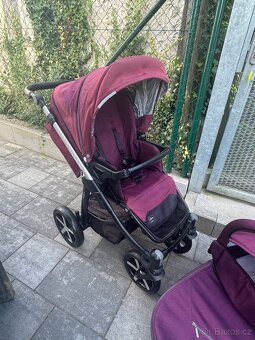 Purpurový kočárek baby design husky - 3