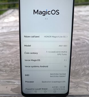 Mobilní telefon Honor Magic 4 Lite 5G 8GB RAM/128GB /48 MPX - 3