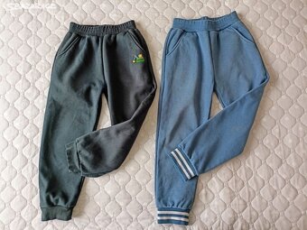 2x podzimní tepláky, 122/128 - 3