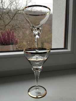 dvě sektové sklenky - Zlatá Zuzana - 3