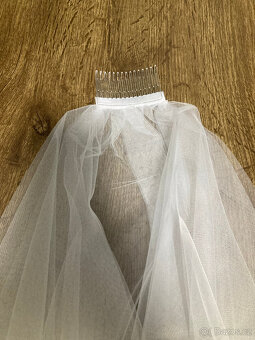 set pro nevěstu-závoj, podvazek, ozdoba do vlasů - 3