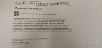 MacBook Air 13" 2025 M4 10core 16/256GB zár 9/2026 - 3