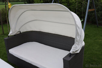 Ratanový zahradní gauč - 3