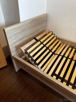 2x Postel 90x200 + rošty + matrace - 3