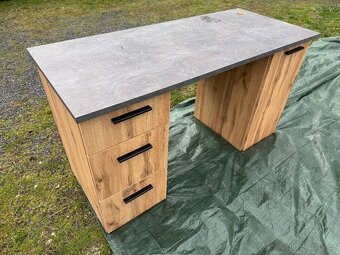 Stůl psací se šuplíku a skříňkou 138x60x76 - 3