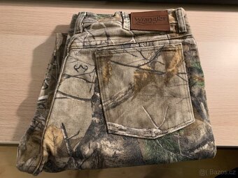 lovecké kalhoty Vintage Wrangler Pro Gear Camo džíny - 3