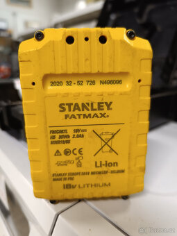Aku bezuhlíková vrtačka Stanley FatMax / 18V - 3