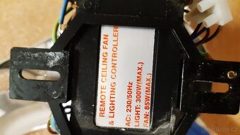 stropní světlo s ventilátorem - 3