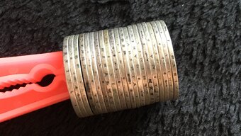 21 kusů stříbrných 1 korun, mince z dob Rakouska Uherska - 3