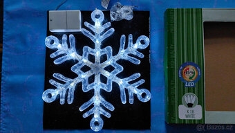 Vánoční osvětlení na okno - Sněhová vločka - 3