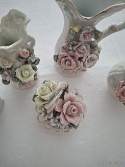 Vázičky + košíček - keramika - 3