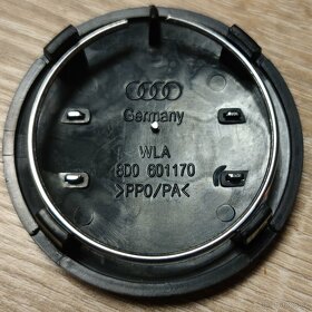 Černé pokličky do kol Audi 68mm 8D0601170 - 3