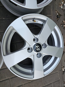 ALU kola disky ráfky Hyundai 15'' 4x100 R15 I20 nové - 3