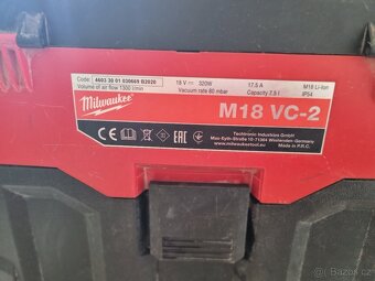 Vysavač Milwaukee M18 VC-2 - 3