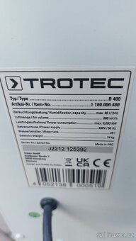 Průmyslový zvlhčovač Trotec B400 - 3